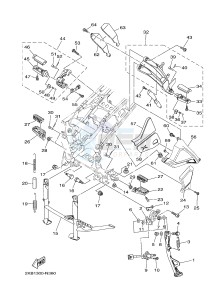 XT1200ZE SUPER TENERE ABS (2KB9 2KBA) drawing STAND & FOOTREST