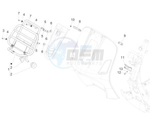 GTS 300 SUPER 4T 4V IE ABS E4 (EMEA) drawing Front luggage rack