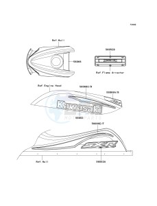 JS 800 A [800 SX-R] (A1-A3) [800 SX-R] drawing DECALS-- WHITE- --- A1- -