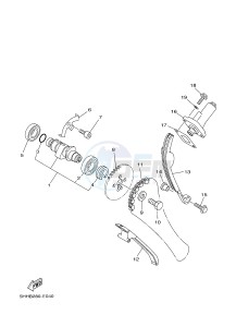 TT-R125 TT-R125LW (2CP8) drawing CAMSHAFT & CHAIN