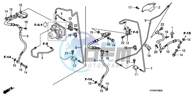 RR. BRAKE HOSE/BRAKE PIPE