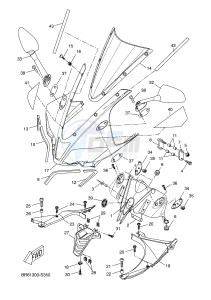 YZF-R125A YZF-R125 ABS R125 (BR61 BR61 BR61 BR61) drawing COWLING 2