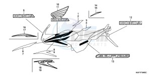 CBF125MB drawing MARK/ STRIPE