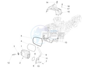 150 Sprint 4T 3V ie (APAC) (AU, CD, EX, JP, RI, TH) drawing Cylinder head cover