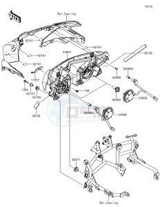 NINJA 650 EX650KJF XX (EU ME A(FRICA) drawing Headlight(s)