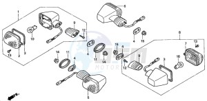 VTR1000SP VTR1000SP-1 drawing WINKER (VTR1000SPY/1) (VT R1000SP2/3-CM)