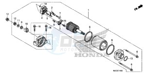 CBR600RRD CBR600RR UK - (E) drawing STARTING MOTOR