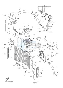 FZ8-N 800 FZ8 (NAKED) (39PS 39PU) drawing RADIATOR & HOSE