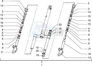 NRG 50 MC2 drawing Front Fork