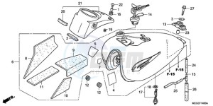 VT750CA9 Europe Direct - (ED / MME) drawing FUEL TANK