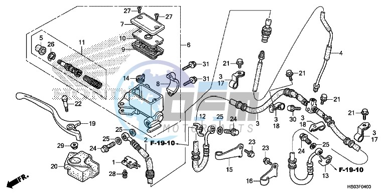 FRONT BRAKE MASTER CYLINDER