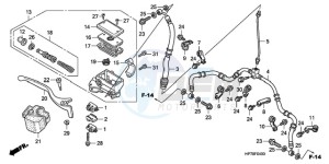 TRX420FPAA Australia - (U / PS) drawing FR. BRAKE MASTER CYLINDER