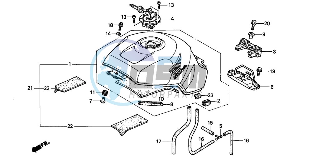 FUEL TANK (CBR900RRY,1/RE1)