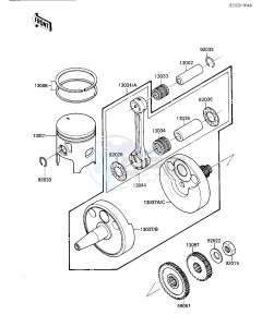 KXF 250 A [TECATE 4] (A1-A2) [TECATE 4] drawing CRANKSHAFT_PISTON-- S- -