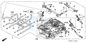 VFR800A9 UK - (E / ABS MME) drawing THROTTLE BODY (ASSY.)