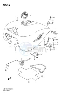 VZ800 (E2) MARAUDER drawing FUEL TANK