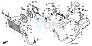 NT700VAA Europe Direct - (ED / ABS) drawing RADIATOR