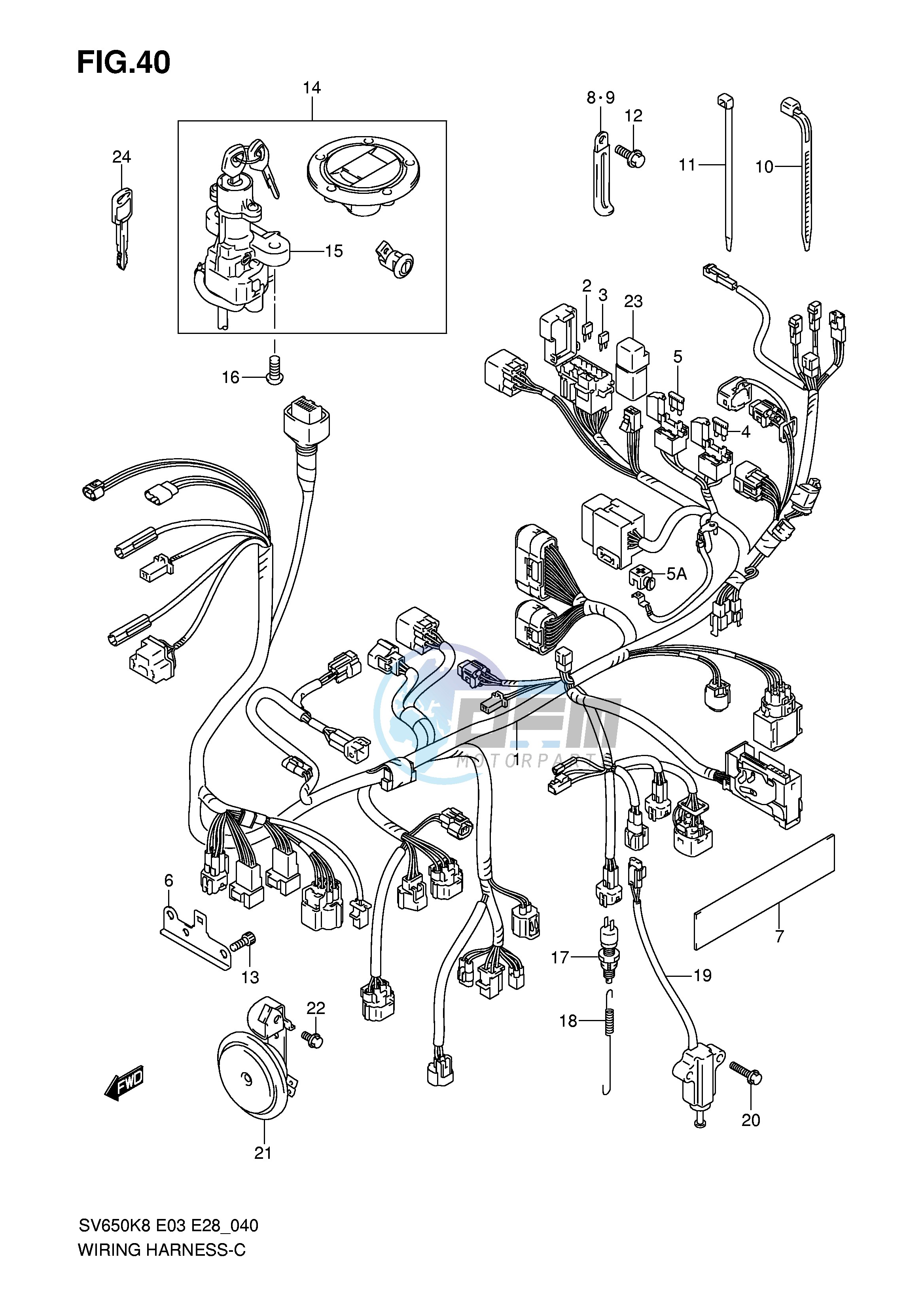 WIRING HARNESS (SV650AK8 AK9)