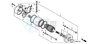 TRX250XC drawing STARTER MOTOR