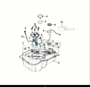 SYMPHONY CARGO 50 (AY05W9-EU) (E5) (M1) drawing FUEL TANK