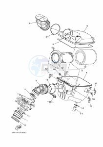 YFM700FWAD YFM7NGPLK (B4FR) drawing INTAKE