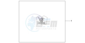 CB600F9 Europe Direct - (ED) drawing KIT LOGO SE