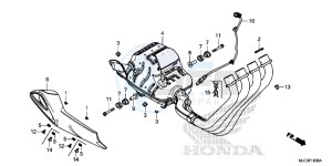 CBR650FAH 2ED - (2ED) drawing EXHAUST MUFFLER