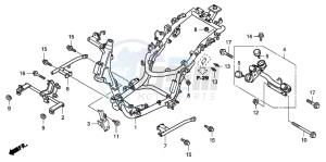 SH125 drawing FRAME BODY