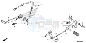 NC750SDG NC750X Europe Direct - (ED) drawing PEDAL