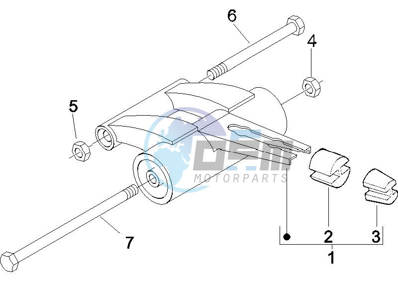 Swinging arm