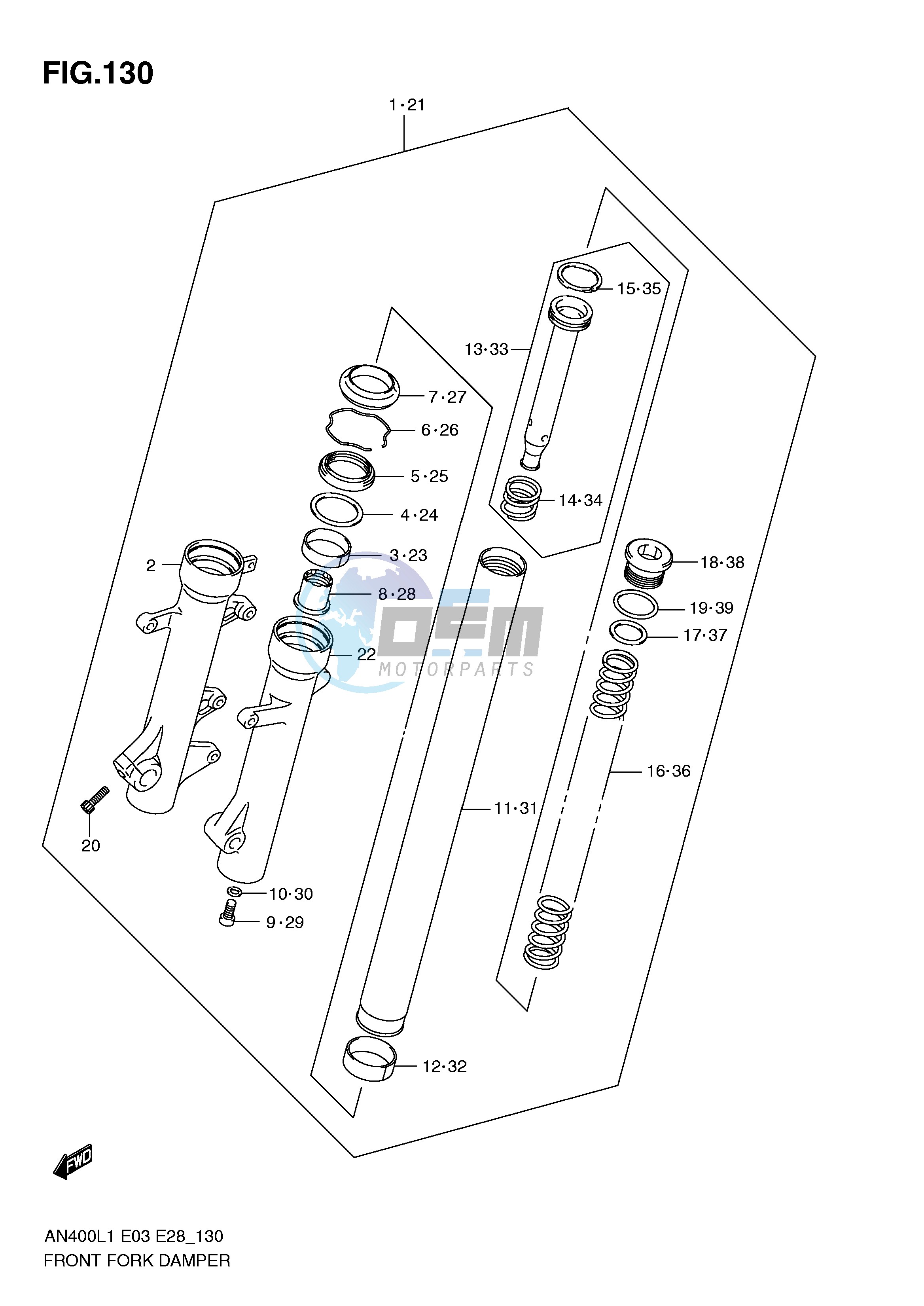 FRONT FORK DAMPER (AN400L1 E33)