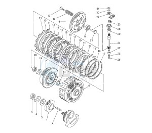 XT Z TENERE 660 drawing CLUTCH