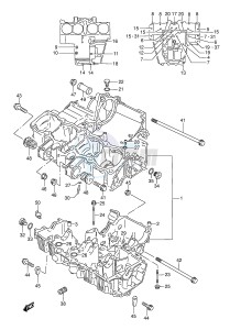 GSX750F (E2) drawing CRANKCASE