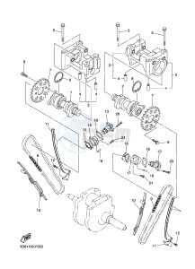 XVS1300A MIDNIGHT STAR (12C6) drawing CAMSHAFT & CHAIN