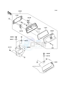 KFX700 KSV700-A2 EU drawing Taillight(s)