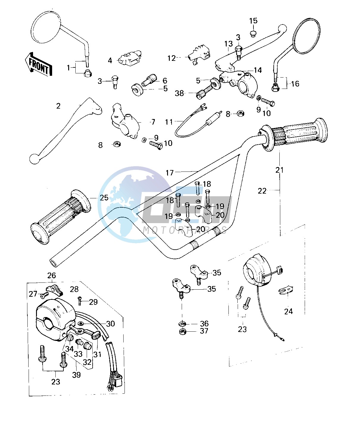 HANDLEBAR -- KM100-A1 Till A4- -