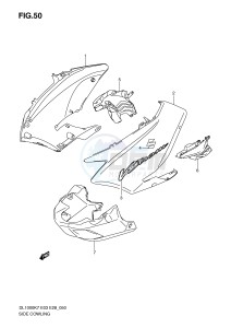 DL1000 (E3-E28) V-Strom drawing SIDE COWLING (MODEL K7 K8)