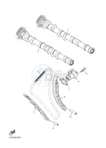 YZF-R1 998 R1 (BX41) drawing CAMSHAFT & CHAIN