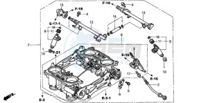 VFR800 drawing THROTTLE BODY (ASSY.)