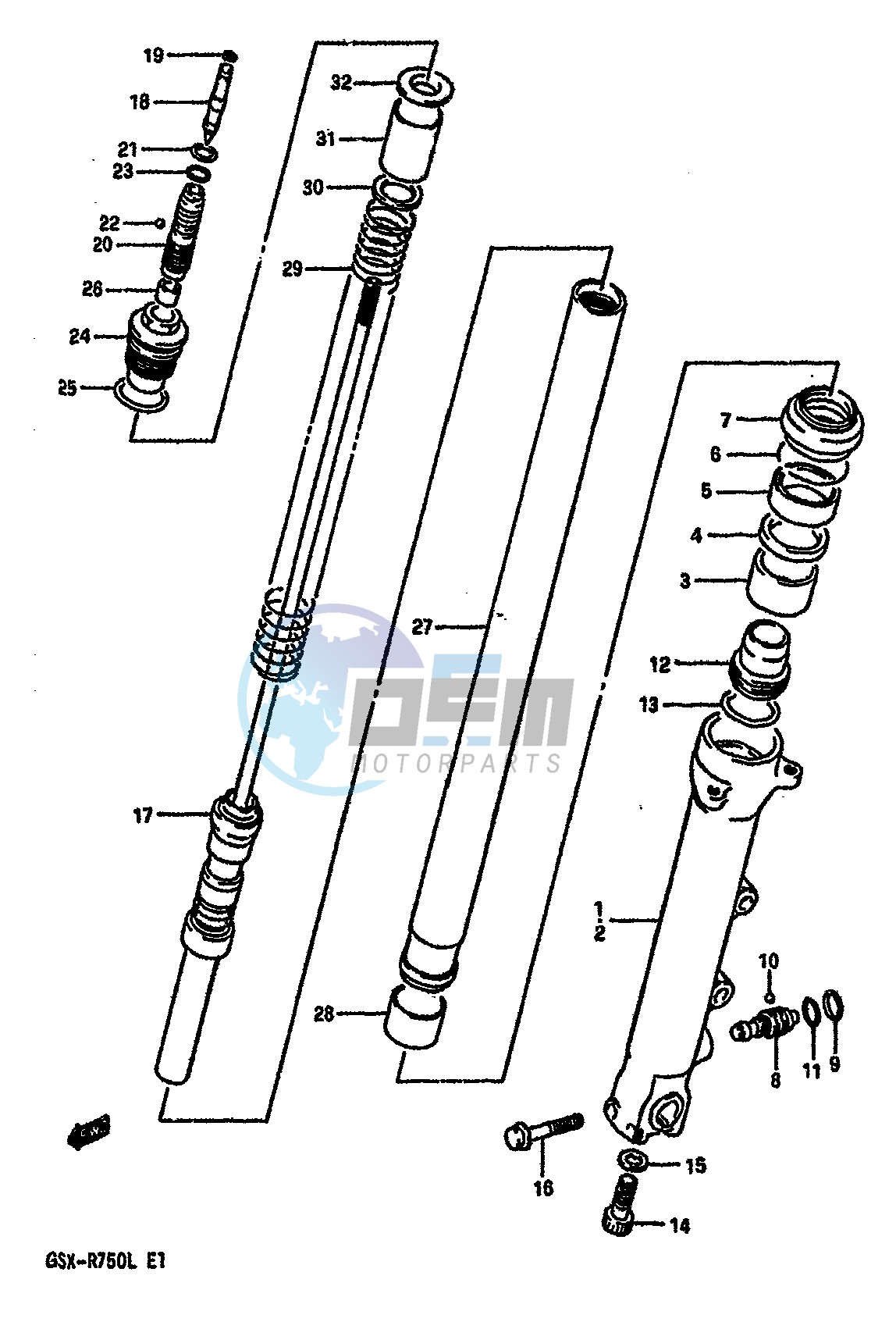 FRONT DAMPER (MODEL J)