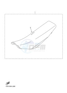 WR450F (1DXK) drawing SEAT