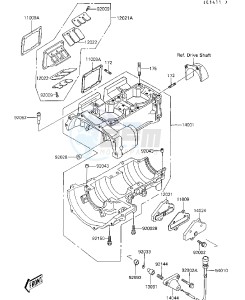 JB 650 A [JET MATE] (A1-A2) [JET MATE] drawing CRANKCASE