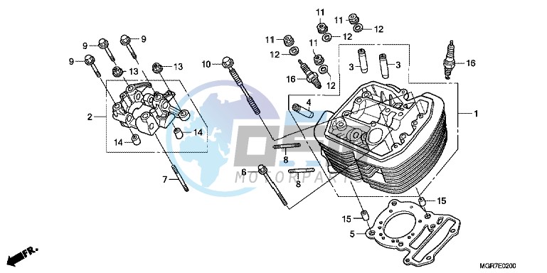 FRONT CYLINDER HEAD