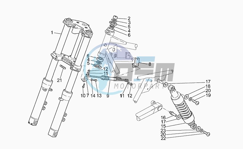 F.fork-r.shock absorber