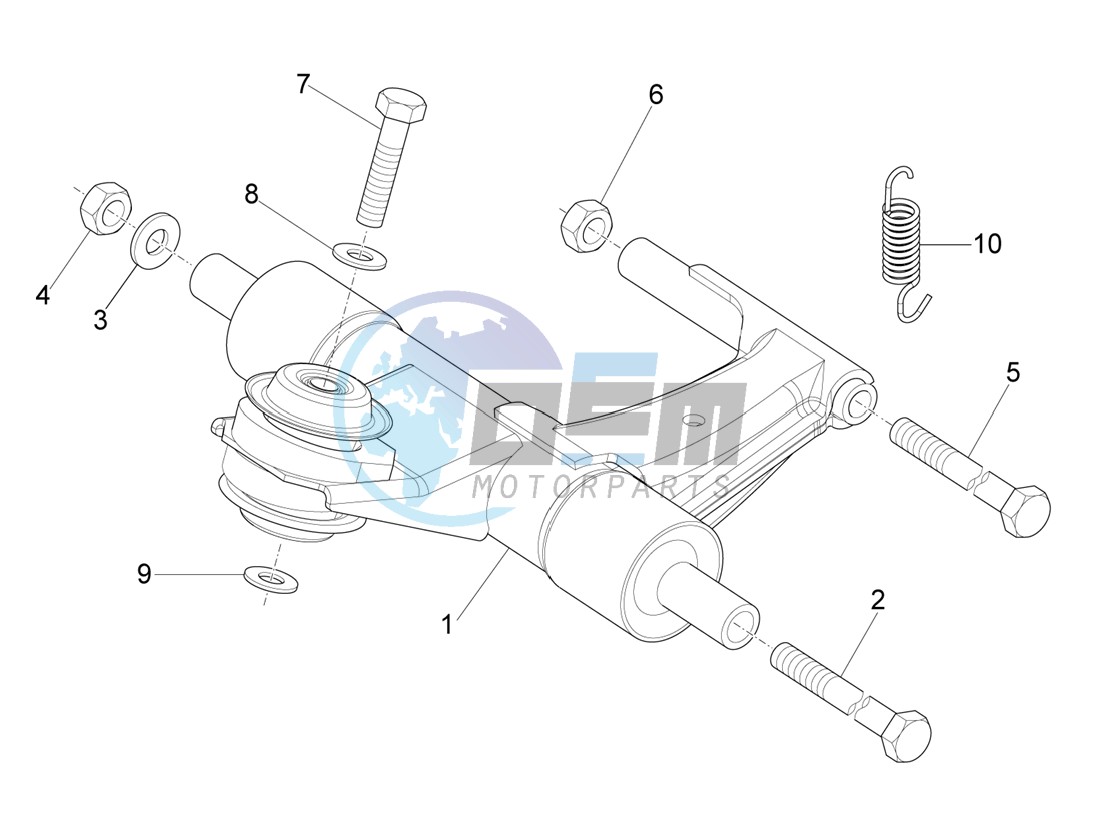 Swinging arm