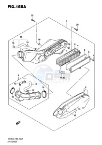 UH125 BURGMAN EU drawing AIR CLEANER