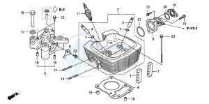 CBF150SH drawing CYLINDER HEAD