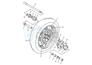 XVZ ROYAL STAR 1300 drawing REAR WHEEL