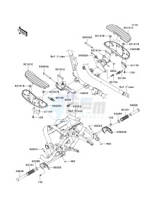 VN 1700 G [VULCAN 1700 CLASSIC LT] (9G-9FA) G9F drawing FOOTRESTS