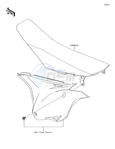 KX85 KX85CJF EU drawing Seat